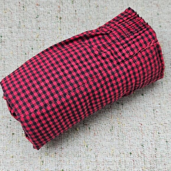 George Men Boxer Shorts Red/Black Tone Cotton Blend Sleep Short Size S 28-30 Br - Picture 6 of 11